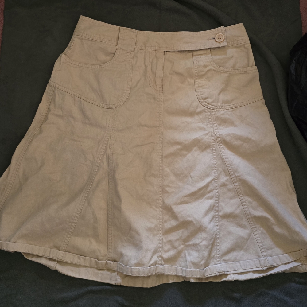 Bass Cream A-Line Women's Skirt
